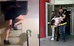 Gizli geçitli masaj salonuna polis baskını!