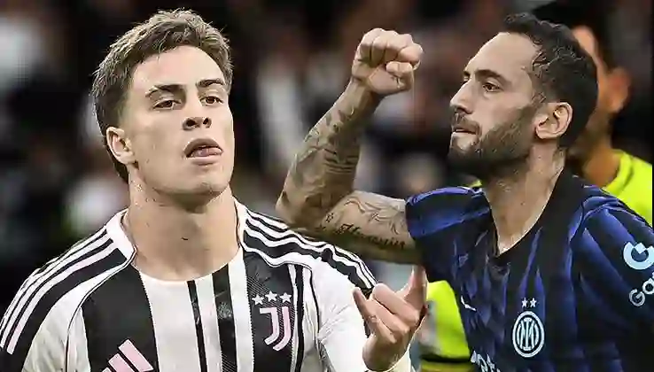 Hakan Çalhanoğlu ve Kenan Yıldız’ın golleri, İtalya’daki Türk derbisine damga vurdu: 7 gollü maçta Juventus, Inter’i 90+1’de yendi!