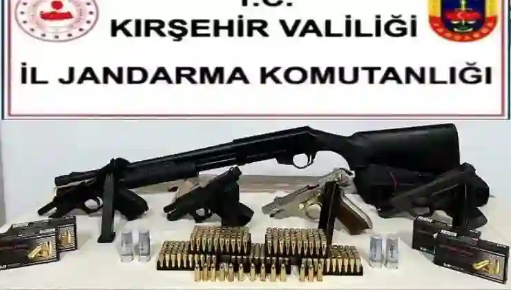 Kırşehir’de ruhsatsız silah operasyonu