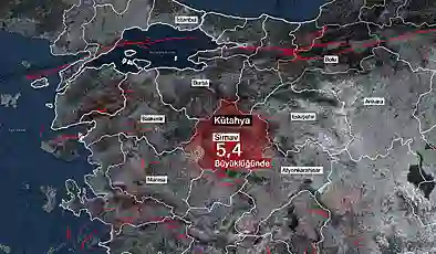Kütahya Simav’da 5,4 büyüklüğünde deprem: İstanbul ve İzmir’de de hissedildi