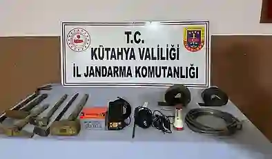 Kütahya’da kaçak tarihi eser kazısı: 6 şüpheli gözaltına alındı