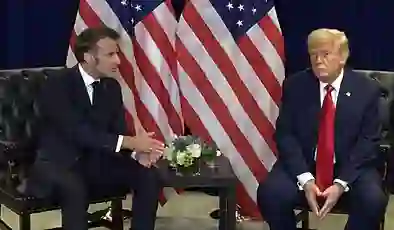 Trump-Macron görüşmesinde “Filistin” atışması