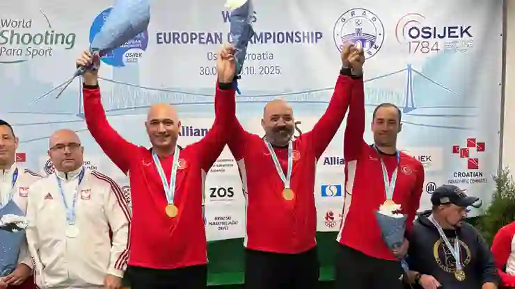 Milli para atıcılar, Avrupa Şampiyonası'nın son gününde 3 madalya kazandı