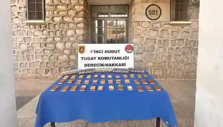 MSB: Hakkari sınırında 36 kilo altın ele geçirildi