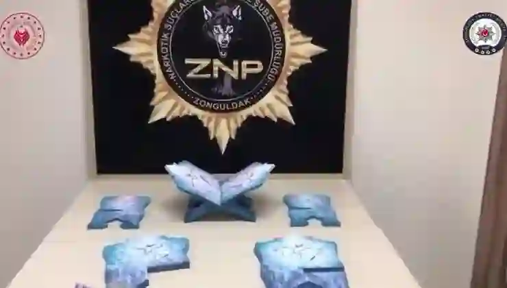 Zonguldak’ta operasyon: Rahlede 14 kilo uyuşturucu ortaya çıktı