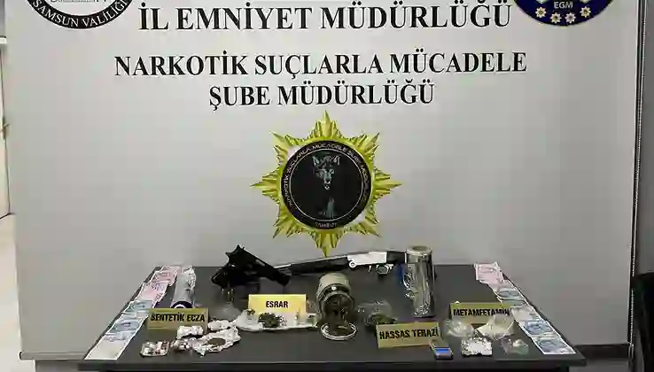 Samsun’da uyuşturucu operasyonu: 3 gözaltı