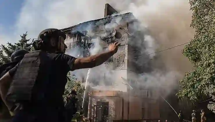 Rus ordusu Kiev’i vurdu: 2 ölü, 13 yaralı