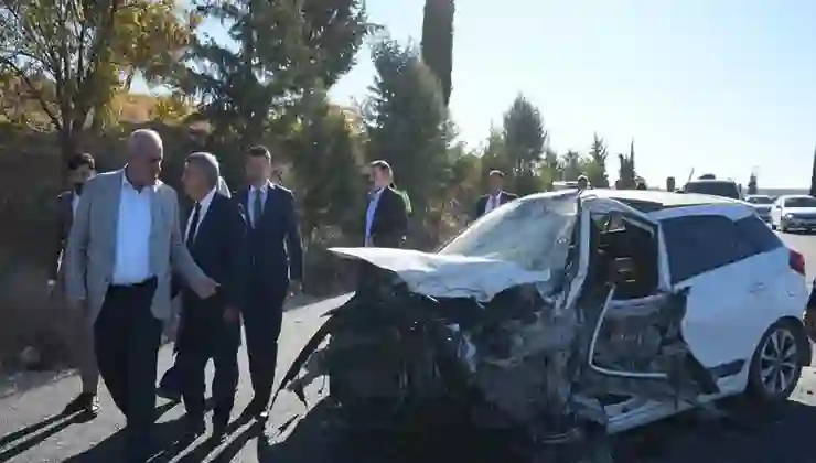 Adıyaman’da kaza: 1 polis, 1 muhtar yaralandı