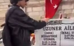 İkbal Uzuner’in mezarı başında uygunsuz hareketlerde bulunan 2 şüpheli gözaltında