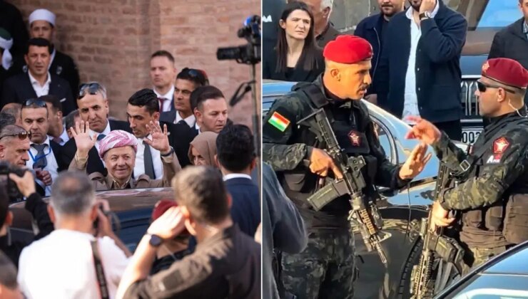 Barzani, Cizre’deki konferansa ‘Peşmerge’ ile geldi: Görüntüler tepki çekti!