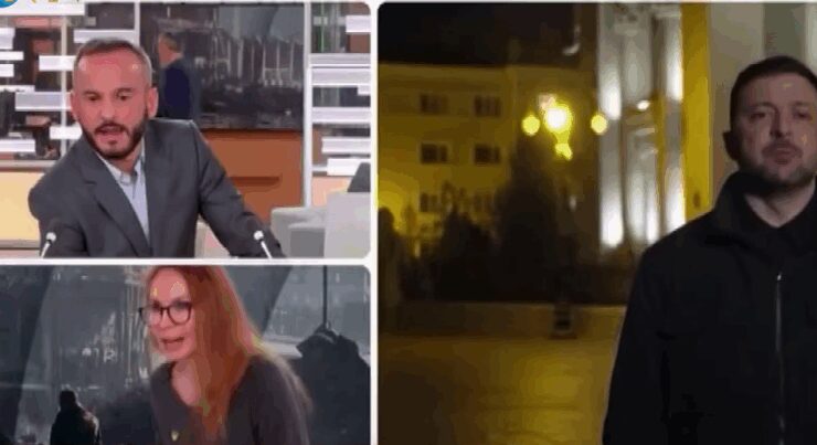 Zelenski ile canlı yayın sırasında bomba alarmı