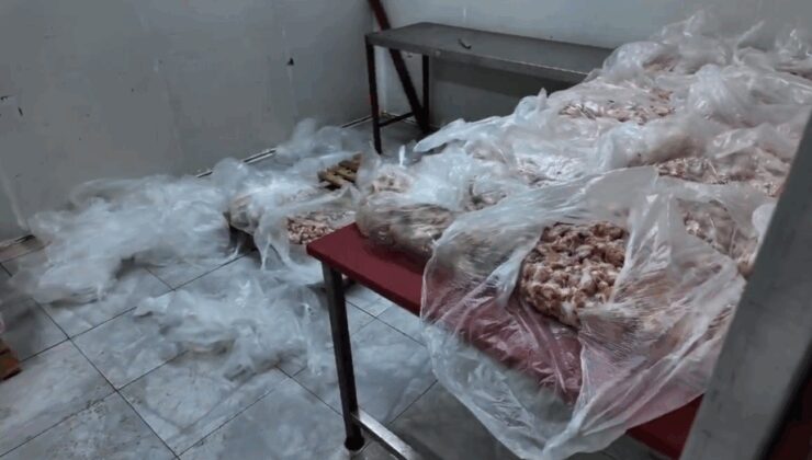 Antalya’da yaklaşık 25 ton bozuk tavuk ürünü ele geçirildi