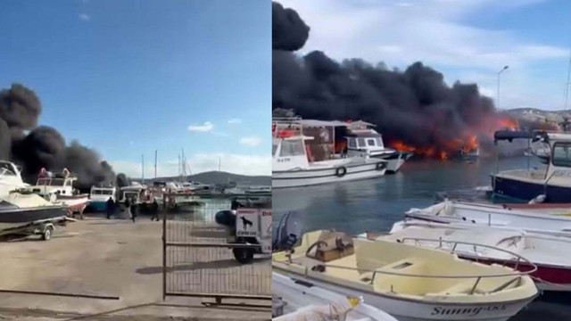 Çeşme'de 7 tekne küle döndü