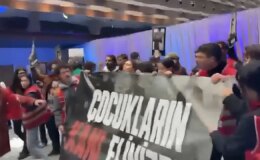 TİP'li öğrencilerden 'Yusuf Tekin' protestosu: MEB Çalıştayı'na geldiler!