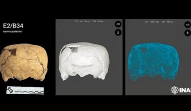 Arkeologlar şaşırdı! Küp şeklinde kafatası bulundu
