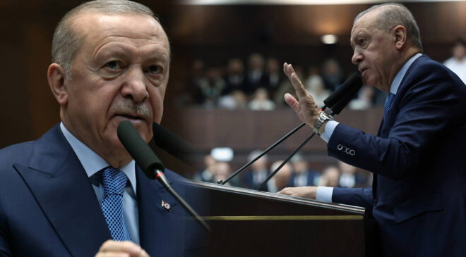 Erdoğan'dan kürsüde 'Barzani' tepkisi, Özgür Özel'e 'cellat' yanıtı: 'Cesareti varsa…'