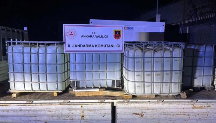 Ankara’da sahte gıda takviyeleri ve tonlarca etil alkol ele geçirildi