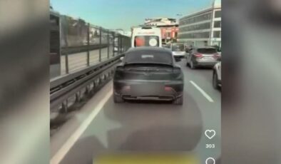 Ambulansa yol vermeyen sürücü yakalandı. Yeni kanunda cezası 46 bin TL