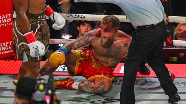 Eski dünya ağır sıklet şampiyonu Anthony Joshua ile Jake Paul maçı nakavtla bitti, çenesi kırıldı