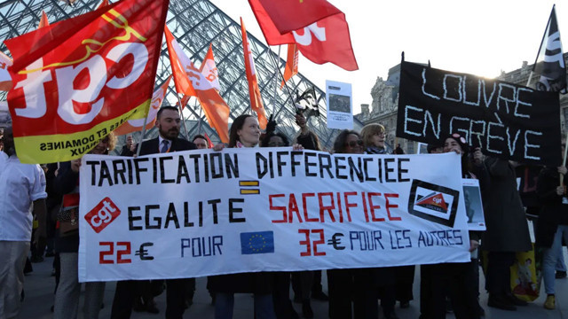 Louvre Müzesi bu sefer de grev nedeniyle kapandı