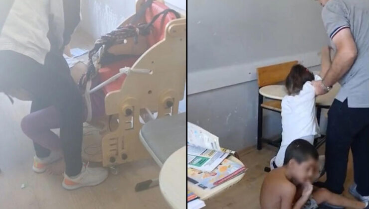 Bursa’daki skandal görüntülere inceleme başlatıldı! Otizmli öğrencileri sıralara bağladılar